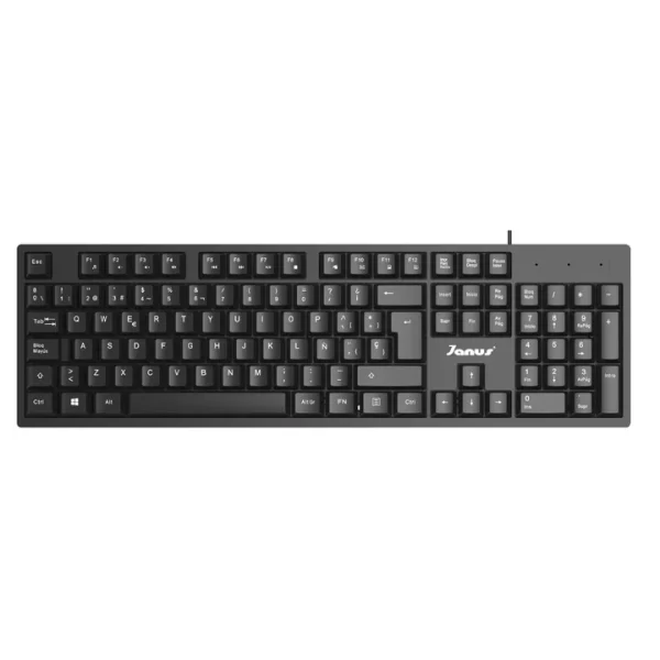 Combo Teclado y Mouse Alámbrico Janus Color Negro - Image 2
