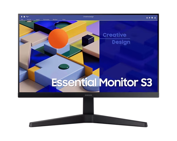 Monitor Samsung Essential 22" Plano FullHD 1920x1080 75Hz